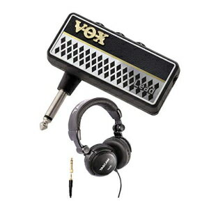 VOX Amplug 2 Lead (AP2LD) ギターヘッドフォンアンプバンドル (ヘッドフォン付き) (2 アイテム) VOX Amplug 2 Lead (AP2LD) Guitar Headphone Amplifier Bundle with Headphones (2 Items)