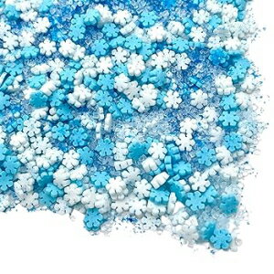 Snowflake Crystals Sanding Sugar | Sprinkles | Snowflake Sprinkles | Blue Sugar | Blue Sprinkles | Cookie Sprinkles | Manvscakes