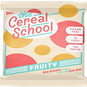 シリアルスクール ケトシリアル | 合計炭水化物 1g、砂糖不使用 | 低炭水化物、高タンパク質、グルテンフリーのスナック | オールナチュラル (フルーティー、12個パック) The Cereal School Keto Cereal | 1g Total Carbs, Sugar Free | Low