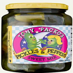 トニー・パッコのスイートミックスピクルスとペッパーズ Tony Packo's Sweet Mix Pickles and Peppers