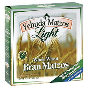 Yehuda Matzos - ライト全粒小麦ふすま、過ぎ越しのコーシャ、10.5 回 (5 個パック) Yehuda Matzos - Light Whole Wheat Bran, Kosher for Passover, 10.5 Once (Pack of 5)
