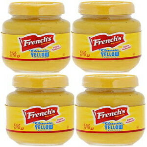 フレンチ クラシック イエロー マスタード - 6オンス - (4個パック) French's Classic Yellow Mustard - 6 oz - (Pack of 4)