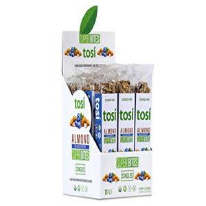Tosi Organic SuperBites ӡ󥹥ʥå֥롼٥꡼ɡ1󥹡12ĥѥåˡƥե꡼ᥬ3ʪѥ㤪ӥͳ Tosi Organic SuperBites Vegan Snacks, Blueberry Almond, 1oz (Pack of 12),