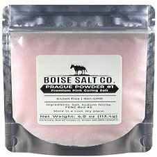 4.0 ounces, Boise Salt Co. Prague Powder 1 Premium Pink Curing Salt - 4 oz Resealable Pouch