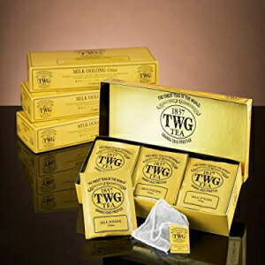 TWG GENMAICHA TEA - コットンティーバッグ 15 個 (緑茶ティーバッグ) TWG GENMAICHA TEA - 15 Cotton Tea Bags (Green Tea Bags)
