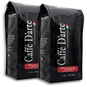 カフェダルテ ミーニング オブ ライフ 挽いたコーヒー、1ポンド (2個パック) Caffe D'arte Meaning of Life Ground Coffee, 1 Pound (Pack of 2)