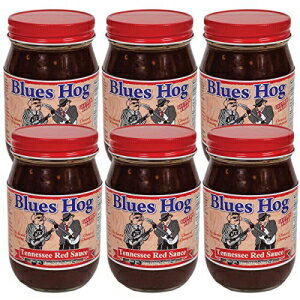 u[X zbO elV[ bh BBQ \[X (16 IX (6 pbN)) Blues Hog Tennessee Red BBQ Sauce (16 oz. (6 Pack))