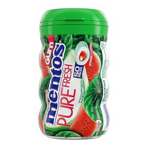Mentos Pure Fresh Sugar-Free Chewing Gum with Xylitol, Watermelon, 50 Piece Bottle