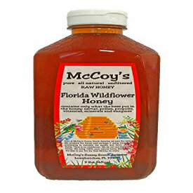 I - ȃI[i`Ah&E - }bRCYnj[ t_Cht[nj[ 3|h Raw Honey - Pure All Natural Unfiltered & Unpasteurized - McCoy's Honey Florida Wildflower Honey 3lb