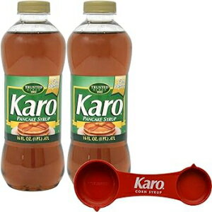 Karo pP[L Vbv 16 IX (2 pbN)AKaro vʃXv[t Karo Pancake Syrup 16 Ounce (Pack of 2) with Karo Measuring Spoon