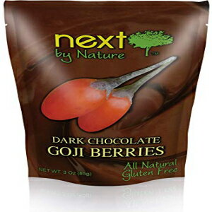 Next by Nature ダーク チョコレート ゴジ ベリー 3 オンス バッグ (3 個パック) Next by Nature Dark Chocolate Goji berry 3 oz Bag (Pack of 3)