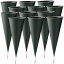 Large, 12, Royal Imports Grave Cones Flowers Holder Decorations for Cemetery, Outdoor Memorial Markers, Floral Vase Plastic Pot with Metal Ground Spikes/Stakes, Large, Set of 12פ򸫤