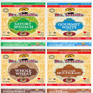 Mr.トルティーヤ バラエティパック (4) 8枚入 Mr. Tortilla Variety Pack (4) 8-Count Bags