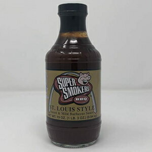 楽天Glomarketスーパー スモーカーズ BBQ セントルイス スタイル 甘くてマイルドなバーベキューソース （19 オンス） Super Smokers BBQ St. Louis Style Sweet and Mild Barbecue Sauce （19 oz）