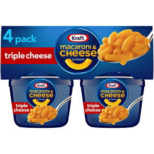 クラフト イージーマック トリプルチーズ味 マカロニ＆チーズ (電子レンジ対応 24杯 4個入り6パック) Kraft Easy Mac Triple Cheese Flavor Macaroni and Cheese (24 Microwavable Cups, 6 Packs of 4)