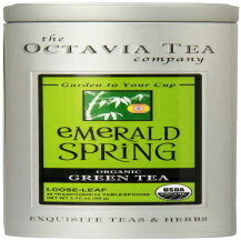 Octavia Tea エメラルド スプリング (オーガニック グリーン ティー) ルース ティー 1.76 オンス缶 Octavia Tea Emerald Spring (Organic Green Tea) Loose Tea 1.76 Ounce Tin