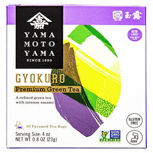 山本山 玉露 緑茶ピラミッドバッグ 0.81オンス箱 (2個パック) Yamamotoyama Gyokuro Green Tea Pyramid Bag, 0.81-Ounce Boxes (Pack of 2) 1