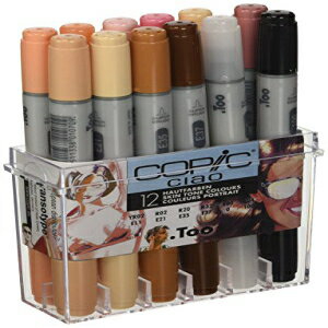 コピック チャオ 12 ピース マーカー セット - スキントーン Copic Ciao 12 Piece Marker Set - Skin Tone