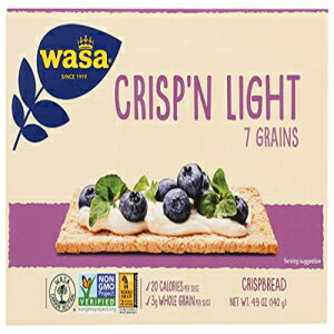 Wasa 7 グレイン クリスプブレッド、4.9 オンス (パッケージは異なる場合があります) Wasa 7 Grain Crispbread, 4.9 oz (Pack May Vary)