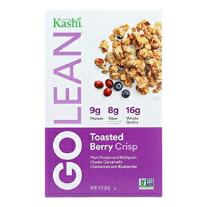 Kashi GO トースト ベリー クリスプ シリアル - ビーガン、非遺伝子組み換えプロジェクト認証済み、14 オンス ボックス (12 箱パック) Kashi GO Toasted Berry Crisp Cereal - Vegan, Non-GMO Project Verified, 14 Oz Box (Pack of 12 Bo