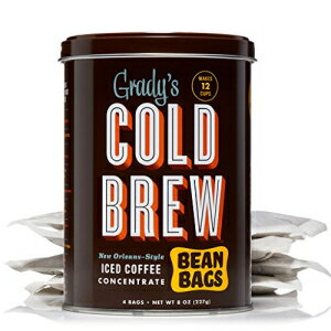 楽天GlomarketGrady's コールドブリューコーヒー、シングル缶、4 （2オンス） ビーンバッグ付き、合計 12 回分 Grady's Cold Brew Coffee, Single Can with 4 （2oz.） Bean Bags, 12 Total Servings