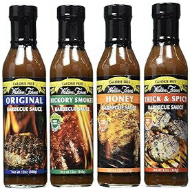 カロリーフリーのバーベキューソース - 4 つのフレーバー 12 液量オンスのボトル Calorie Free Barbecue Sauce - 4 FLAVORS 12 fl oz Bottles