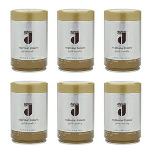 Danesi Caffe Espresso Italiano ゴールドコーヒーグラウンド - 8.75 オンス缶 x 6 Danesi Caffe Espresso Italiano Gold Coffee Ground - 8.75 oz Tin x 6