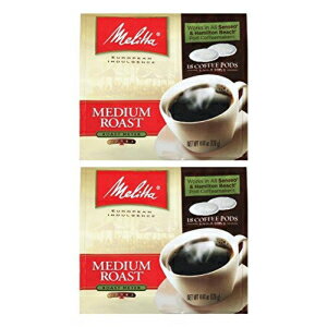 メリタ ミディアムロースト ソフトコーヒーポッド 18袋（2個入） Melitta Medium Roast Soft Coffee Pods 18 Count Bag (Pack of 2)