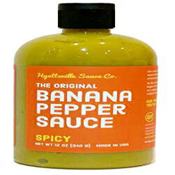 Hyattsville Sauce Co. バナナペッパーソース、スパイシーオリジナル、12オンス絞り可能ボトル Hyattsville Sauce Co. Banana Pepper Sauce, Spicy Original, 12 Ounce Squeezable Bottle