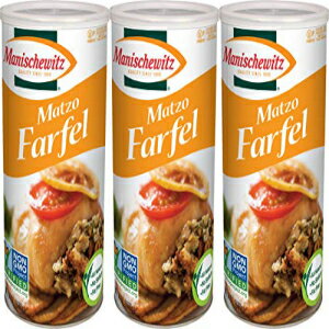 Manischewitz Matzo Farfel キャニスター、過ぎ越しのコーシャ、14 オンス キャニスター (3 個パック、合計 42 オンス) Manischewitz Matzo Farfel Canister, Kosher For Passover, 14 Ounce Canister (Pack of 3, Total of 42 Oz)