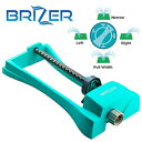 Brizer UŐXvN[AEH[^[Y 3,000 tB[g̎ŐPAAŐpUz[XApXvN[AUXvN[Ãz[X mYAŐpUXvN[ÃXvN[ Brizer Oscillating Lawn Sprinkler, Waters 3,000 f