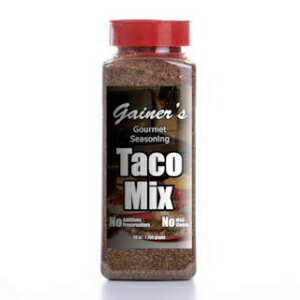 Gainer 039 s グルメシーズニング タコスミックス 28 オンス 30分でおいしいタコスが作れます。 Gainer 039 s Gourmet Seasoning Taco Mix 28 oz. Make great tasting tacos in 30 minutes.