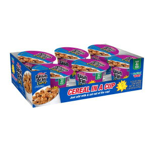 Kellogg 039 s Raisin Bran Crunch, Breakfast Cereal in a Cup, Original, Good Source of Fiber, 2.8 oz Cups (Pack of 60)