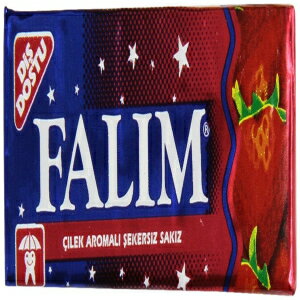 ե 奬쥹ץ졼󥬥 ̣ 100 Falim Sugarless Plain Gum, Strawberry Flavored, 100 Piece
