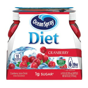 10 Fl Oz (Pack of 6), Diet Cranberry, Ocean Spray Diet Cranberry Juice Drinks, 10 Fl Oz Bottles, 6 Count (Pack of 1)