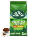 Green Mountain Coffee Roasters, Breakfast Blend Decaf, Ground Coffee, Decaffeinated, Light Roast, Bagged 12oz.