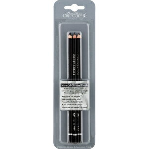 Cretacolor Nero Oil Charcoal 3-Pencil Set