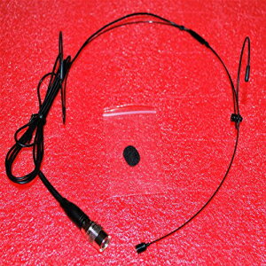 ダブルイヤーフックヘッドセットマイク 4ピンミニXLR付き オーディオテクニカワイヤレス用ブラック Double Earhook Headset Mic w/ 4 pin mini XLR for Audio Technica Wireless black