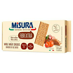 Misura Fibrextra 全粒粉クラッカー - 385g (0.85ポンド) Misura Fibrextra Whole Wheat Crackers - 385g (0.85lbs)