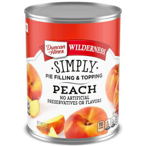 Duncan Hines Wilderness Simply Pie Filling & Topping, Peach, 21 Ounce (Pack of 8)