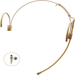 Pro Earhook Headset Headworn Omnidirectional Microphone MIC-J 060 Compatible with Shure Wireless Transmitter - Mini XLR TA4F Plug