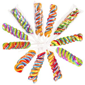 Narwhal Novelties Twist Lollipops, Candy Suckers (12-Pack)