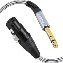 3.3 Feet, XLR Female to 1/4 TRS Male, XLR Female to 1/4 Inch 6.35mm TRS Plug Balanced Interconnect Cable, XLR to Quarter inch Patch Cable, 3.3 Feet, for Microphone,Mixer,Guitar,AMP,Speakers