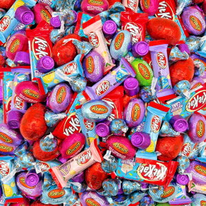 楽天GlomarketEaster Chocolate Candy Variety Pack - HERSHEY'S KISSES, Eggs, KITKAT Bars, ROLO （3 Pound Bag - Approx. 150 Count）