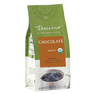 11 Ounce (Pack of 1), Chocolate, Teeccino Chocolaté Chicory Coffee Alternative - Ground Herbal Coffee That’s Prebiotic, Caffei..