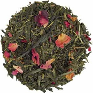 ルースオーガニックティー - 煎茶 京都桜バラ祭り緑茶 - 16オンス Loose Organic Tea - Sencha Kyoto Cherry Rose Festival Green Tea - 16oz