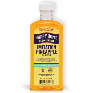 Happy Home Imitation Pineapple Flavoring, Certified Kosher, 7 oz.