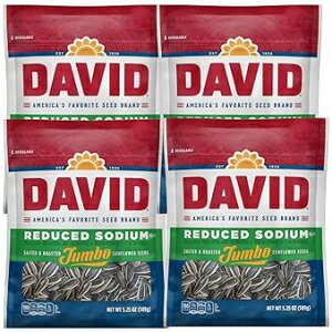 Salty, Jumbo Reduced Sodium Sunflower Seeds (4 Pack) 5.25 oz each