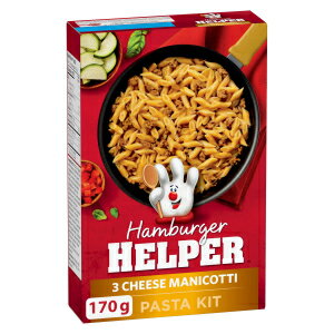 Hamburger Helper, 3 Cheese Manicotti, 170g/6oz., Imported from Canada)