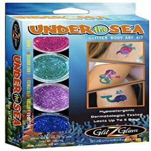 Under the Sea Glitter Tattoo Kit - Temporary Tattoos & Body Art Multicolor